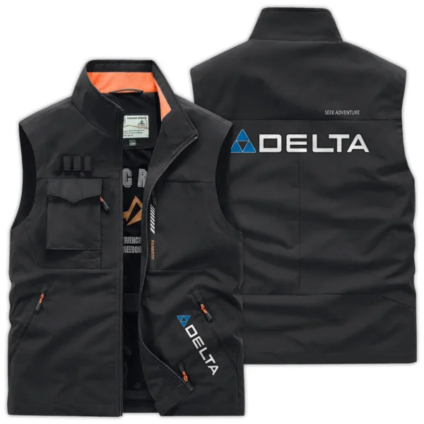 Delta Power Equipment Carpenter Exclusive Logo Outdoor Vest BLC110A7OSV - Black