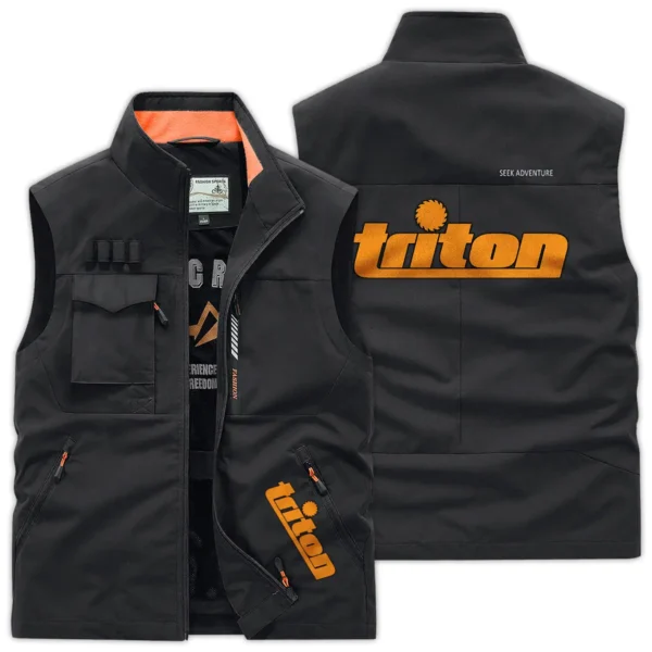 Triton Tools Carpenter Exclusive Logo Outdoor Vest BLC110A8OSV - Black