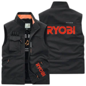 Ryobi Carpenter Exclusive Logo Outdoor Vest BLC110A10OSV - Black