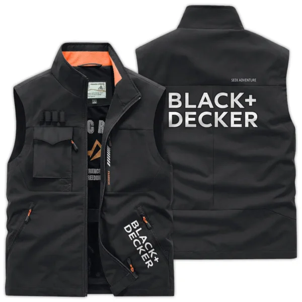 Black and Decker Carpenter Exclusive Logo Outdoor Vest BLC110A22OSV - Black