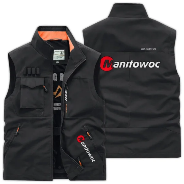 Manitowoc Construction			 Exclusive Logo Outdoor Vest BLCW309A2OSV - Black