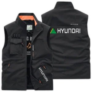 Hyundai Construction			 Exclusive Logo Outdoor Vest BLCW309A8OSV - Black