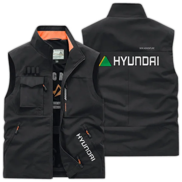 Hyundai Construction			 Exclusive Logo Outdoor Vest BLCW309A8OSV - Black