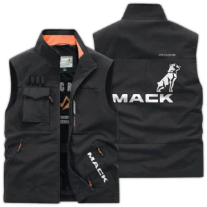 Mack Trucks Construction			 Exclusive Logo Outdoor Vest BLCW309A12OSV - Black