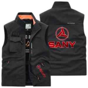 SANY Construction			 Exclusive Logo Outdoor Vest BLCW309A20OSV - Black