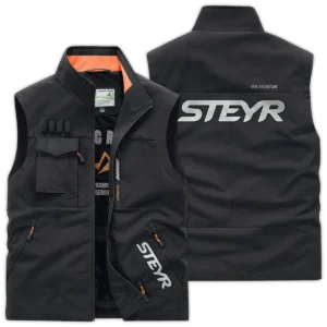 Steyr Farmer Exclusive Logo Outdoor Vest BLF8424A5OSV - Black