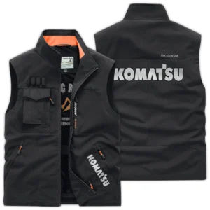 Komatsu Farmer Exclusive Logo Outdoor Vest BLF8424A10OSV - Black