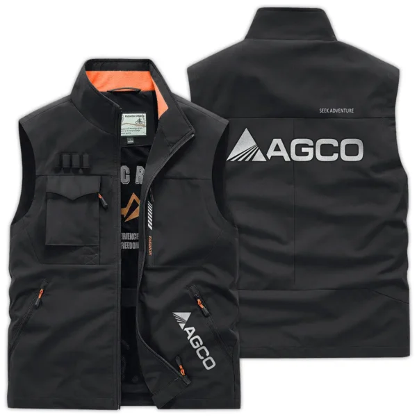 AGCO Farmer Exclusive Logo Outdoor Vest BLF8424A12OSV - Black