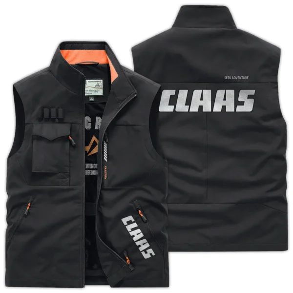 Claas Farmer Exclusive Logo Outdoor Vest BLF8424A17OSV - Black