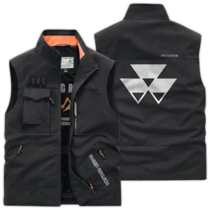 Massey Ferguson Farmer Exclusive Logo Outdoor Vest BLF8424A19OSV - Black