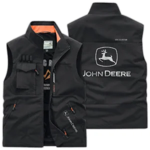 John Deere Farmer Exclusive Logo Outdoor Vest BLF8424A23OSV - Black