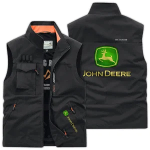 John Deere Farmer Exclusive Logo Outdoor Vest BLF8424A24OSV - Black