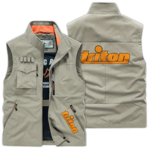 Triton Tools Carpenter Exclusive Logo Outdoor Vest BLC110A8OSV - Khaki