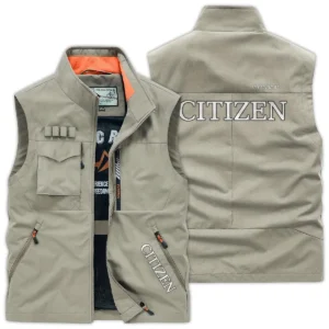 Citizen Carpenter Exclusive Logo Outdoor Vest BLC110A18OSV - Khaki