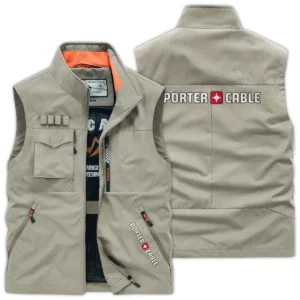 Porter-Cable Carpenter Exclusive Logo Outdoor Vest BLC110A30OSV - Khaki