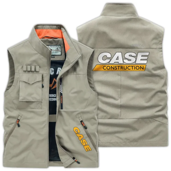 Case Construction			 Exclusive Logo Outdoor Vest BLCW309A17OSV - Khaki