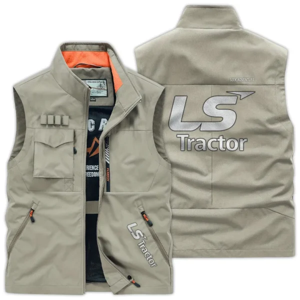 LS Farmer Exclusive Logo Outdoor Vest BLF8424A6OSV - Khaki