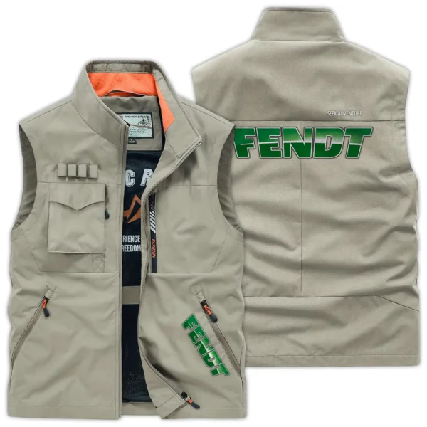 Fendt Farmer Exclusive Logo Outdoor Vest BLF8424A13OSV - Khaki