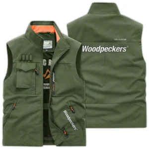 Woodpeckers Carpenter Exclusive Logo Outdoor Vest BLC110A2OSV - ArmyGreen