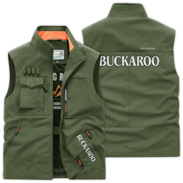 Buckaroo Belts Carpenter Exclusive Logo Outdoor Vest BLC110A12OSV - ArmyGreen