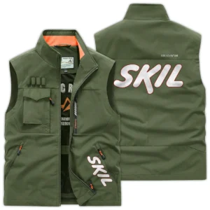 Skil Carpenter Exclusive Logo Outdoor Vest BLC110A20OSV - ArmyGreen