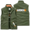 Woodpeckers Carpenter Exclusive Logo Outdoor Vest BLC110A2OSV - Khaki