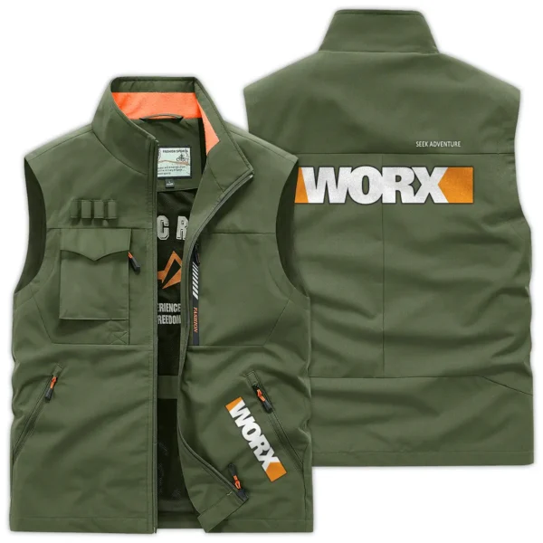 Worx Carpenter Exclusive Logo Outdoor Vest BLC110A21OSV - ArmyGreen