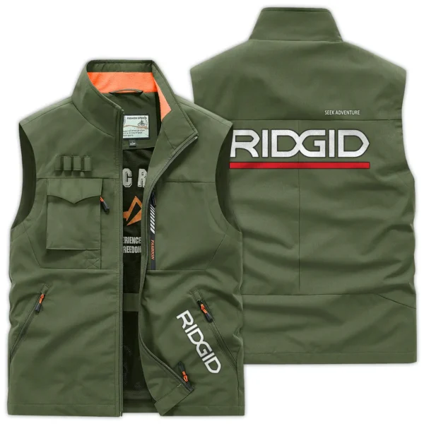 RIDGID Carpenter Exclusive Logo Outdoor Vest BLC110A27OSV - ArmyGreen