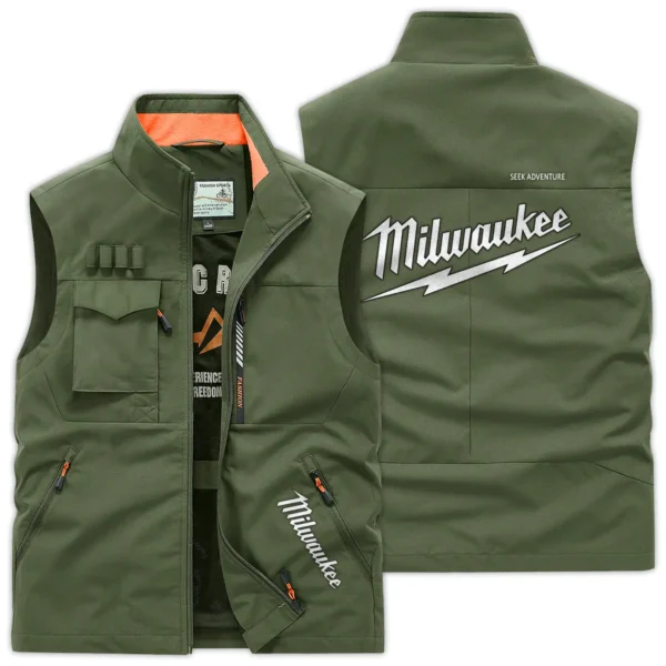 Milwaukee Carpenter Exclusive Logo Outdoor Vest BLC110A32OSV - ArmyGreen