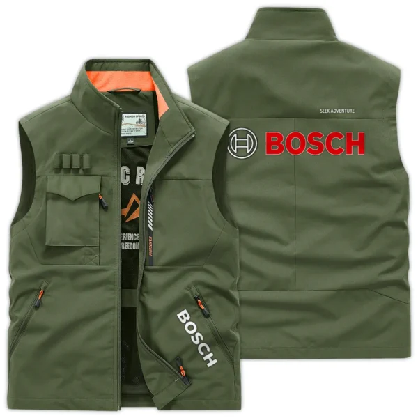 Bosch Carpenter Exclusive Logo Outdoor Vest BLC110A33OSV - ArmyGreen