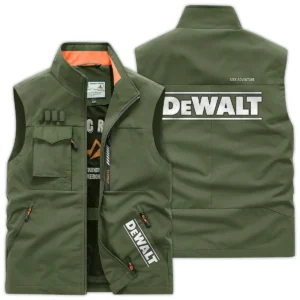 DeWalt Carpenter Exclusive Logo Outdoor Vest BLC110A37OSV - ArmyGreen