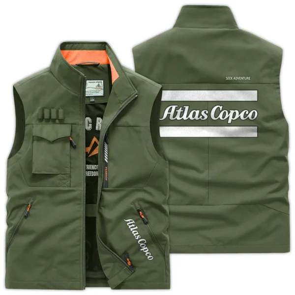 Atlas Copco Construction			 Exclusive Logo Outdoor Vest BLCW309A6OSV - ArmyGreen