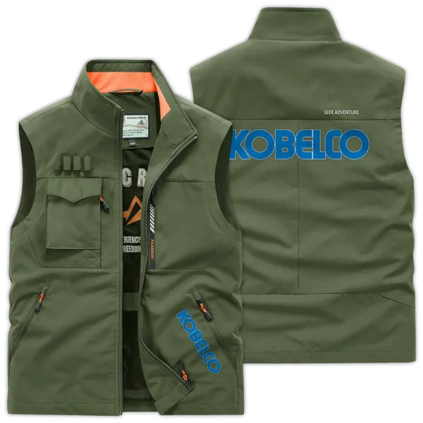 Kobelco Construction			 Exclusive Logo Outdoor Vest BLCW309A9OSV - ArmyGreen