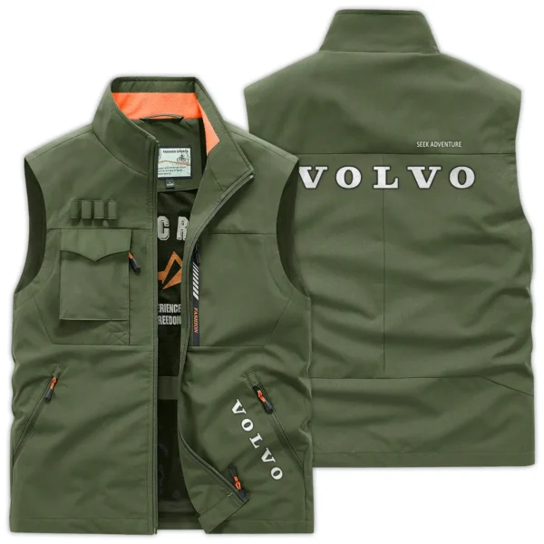 Volvo Construction			 Exclusive Logo Outdoor Vest BLCW309A10OSV - ArmyGreen