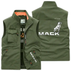 Mack Trucks Construction			 Exclusive Logo Outdoor Vest BLCW309A12OSV - ArmyGreen