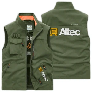 Altec Inc. Construction			 Exclusive Logo Outdoor Vest BLCW309A15OSV - ArmyGreen