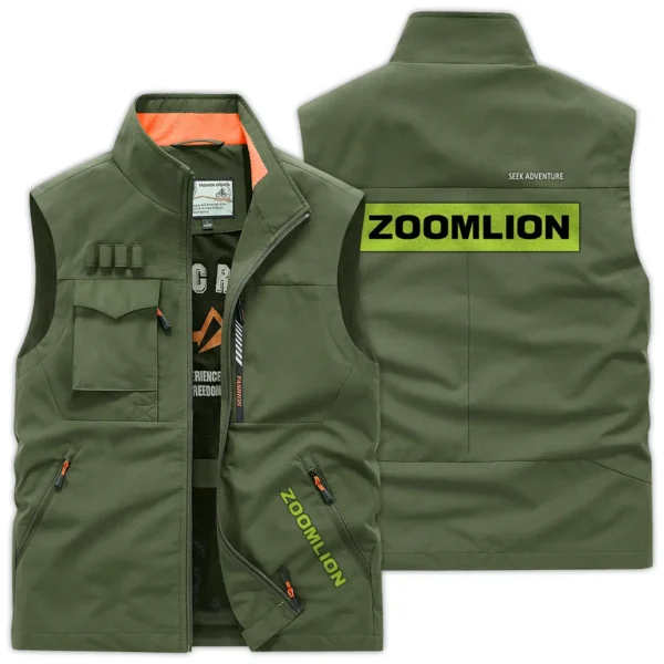 Zoomlion Construction			 Exclusive Logo Outdoor Vest BLCW309A18OSV - ArmyGreen