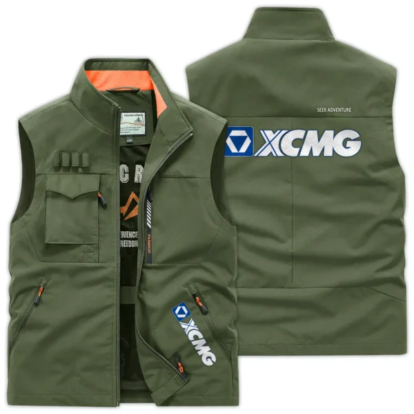 XCMG Construction			 Exclusive Logo Outdoor Vest BLCW309A19OSV - ArmyGreen