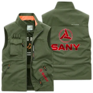 SANY Construction			 Exclusive Logo Outdoor Vest BLCW309A20OSV - ArmyGreen