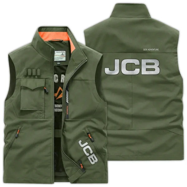 JCB Farmer Exclusive Logo Outdoor Vest BLF8424A8OSV - ArmyGreen