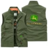 John Deere Farmer Exclusive Logo Outdoor Vest BLF8424A23OSV - Khaki