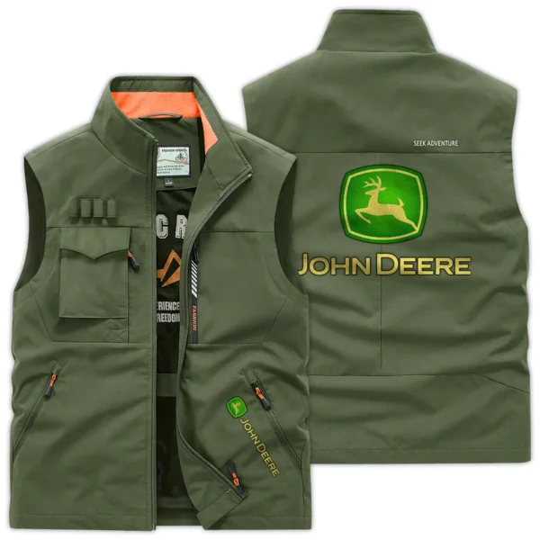 John Deere Farmer Exclusive Logo Outdoor Vest BLF8424A24OSV - ArmyGreen