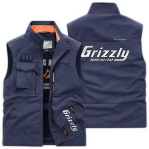 Grizzly Industrial Carpenter Exclusive Logo Outdoor Vest BLC110A3OSV - DarkBlue