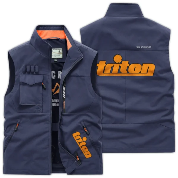 Triton Tools Carpenter Exclusive Logo Outdoor Vest BLC110A8OSV - DarkBlue