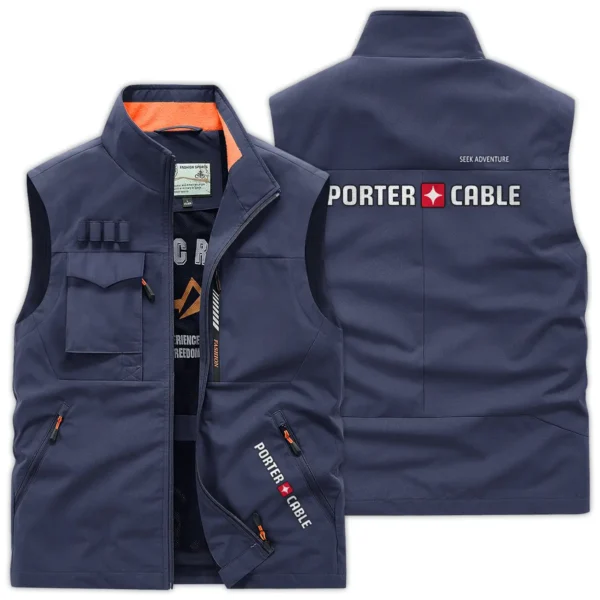 Porter-Cable Carpenter Exclusive Logo Outdoor Vest BLC110A30OSV - DarkBlue