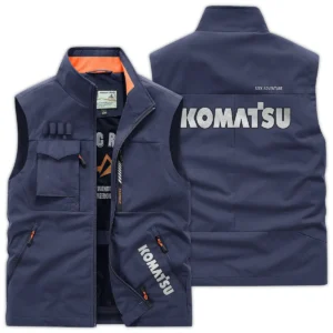 Komatsu Farmer Exclusive Logo Outdoor Vest BLF8424A10OSV - DarkBlue