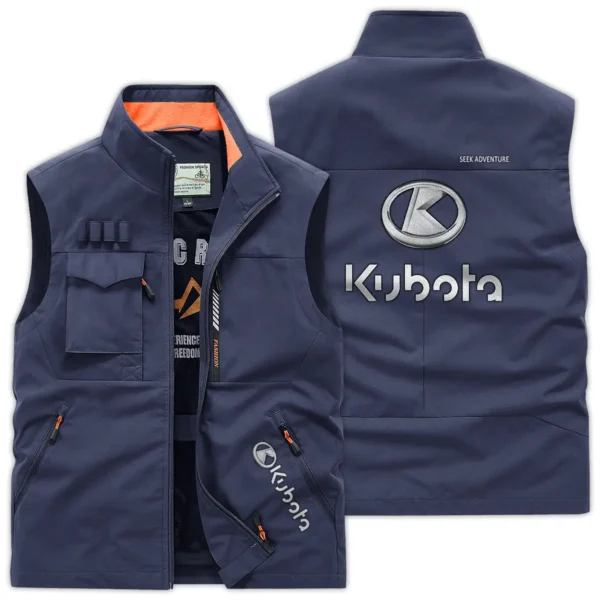 Kubota Farmer Exclusive Logo Outdoor Vest BLF8424A11OSV - DarkBlue