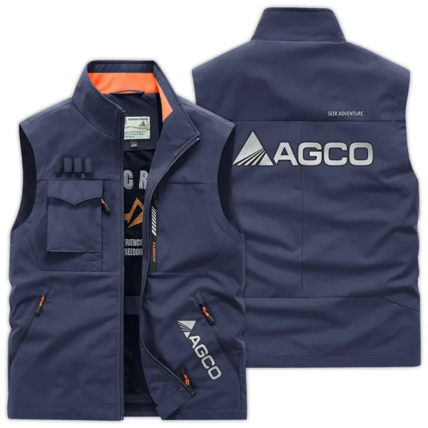 AGCO Farmer Exclusive Logo Outdoor Vest BLF8424A12OSV - DarkBlue