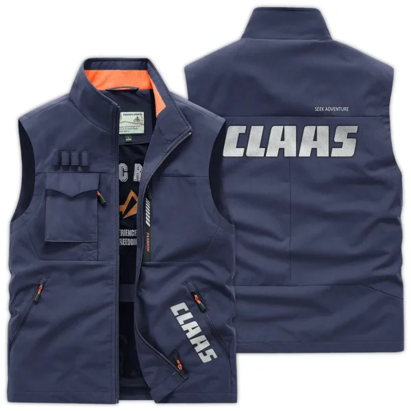 Claas Farmer Exclusive Logo Outdoor Vest BLF8424A17OSV - DarkBlue