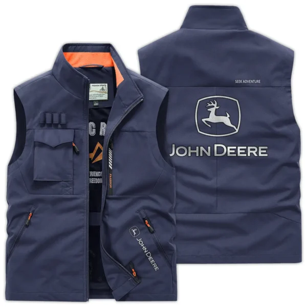 John Deere Farmer Exclusive Logo Outdoor Vest BLF8424A23OSV - DarkBlue